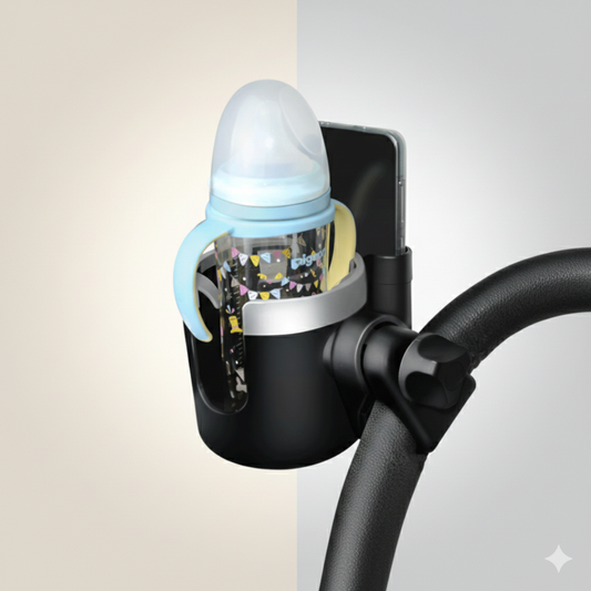 2-σε-1 Βάση Ποτηριού & Κινητού – Για Καρότσια & Περισσότερα