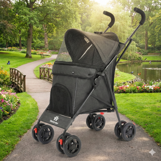 Αναδιπλούμενο Pet Stroller για Γάτες & Μικρόσωμους Σκύλους