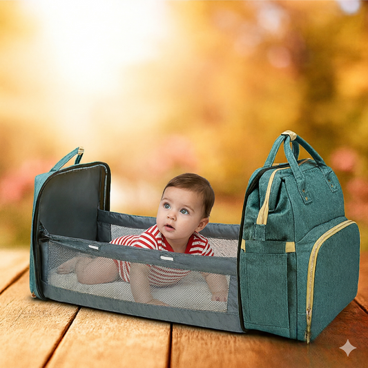 Αλλαξιέρα, Κρεβατάκι & Τσάντα – Όλα σε Ένα για Νέους Γονείς