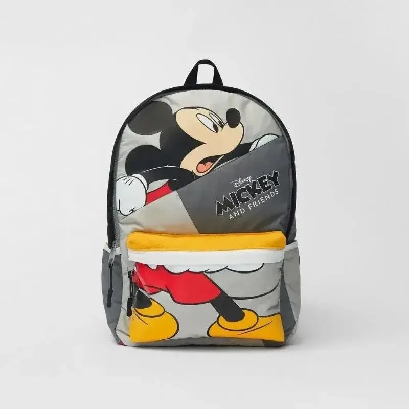Mickey Mouse Cartoon Fashion Backpack Women'S Minnie Canvas School Bag Fashion Large Capacity Backpack Girls Mochila