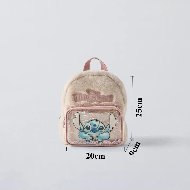 Mickey Mouse Cartoon Fashion Backpack Women'S Minnie Canvas School Bag Fashion Large Capacity Backpack Girls Mochila