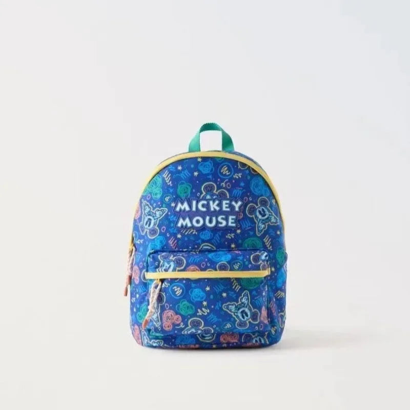 Mickey Mouse Cartoon Fashion Backpack Women'S Minnie Canvas School Bag Fashion Large Capacity Backpack Girls Mochila