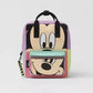 Mickey Mouse Cartoon Fashion Backpack Women'S Minnie Canvas School Bag Fashion Large Capacity Backpack Girls Mochila